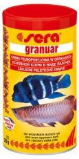 Sera granuar (Sera грануар) крупные гранулы 1000 мл - кормовые палочки для крупных рыб (арована, астронотус, фронтоза) (s-0416)